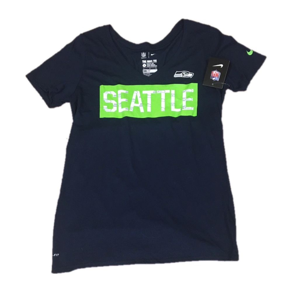 Seattle Seahawks Nike Women’s V-Neck Shirt Large